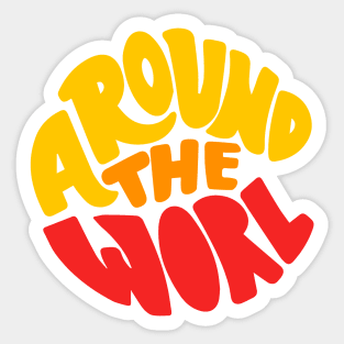 Around the world Sticker